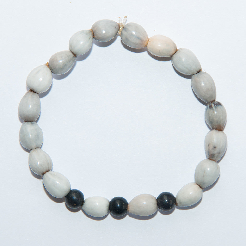 Blessing Bead Bracelet - Agate Black