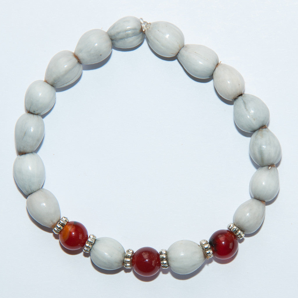 Blessing Bead Bracelet - Agate Brown