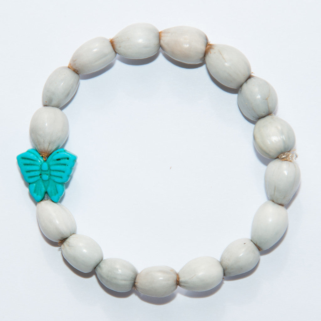 Blessing Bead Bracelet - Butterfly Turquoise Blessing Bead Bracelet - Butterfly Turquoise