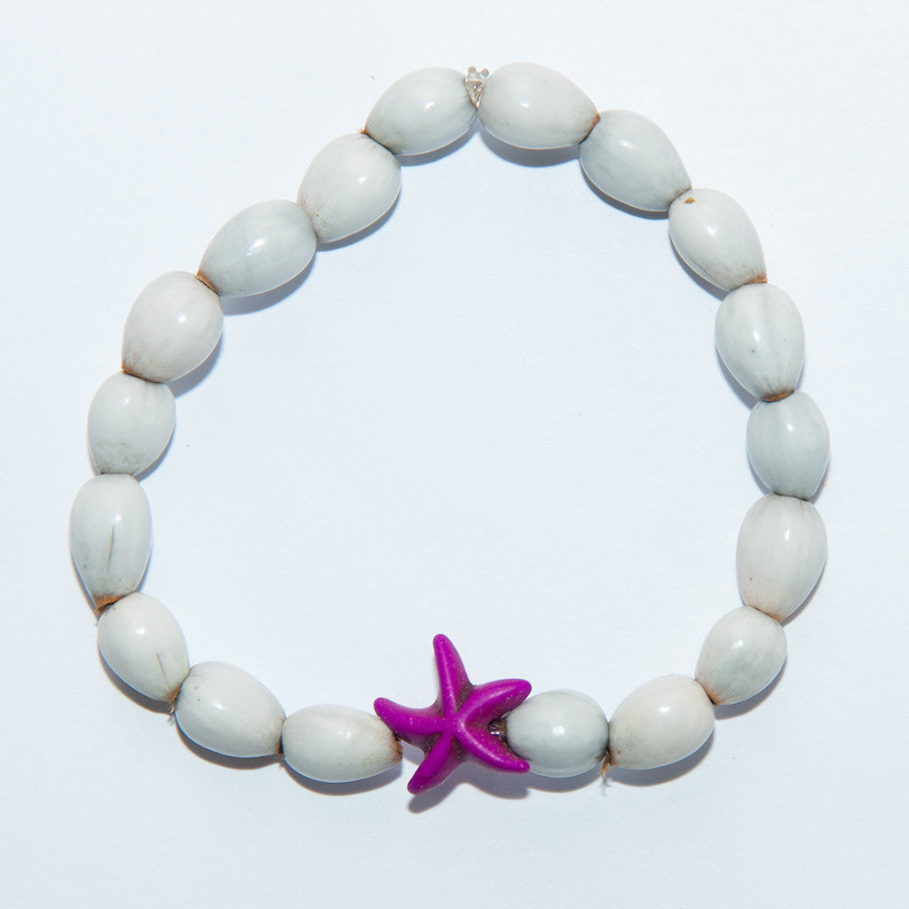 Blessing Bead Bracelet - Starfish Purple Blessing Bead Bracelet - Starfish Purple