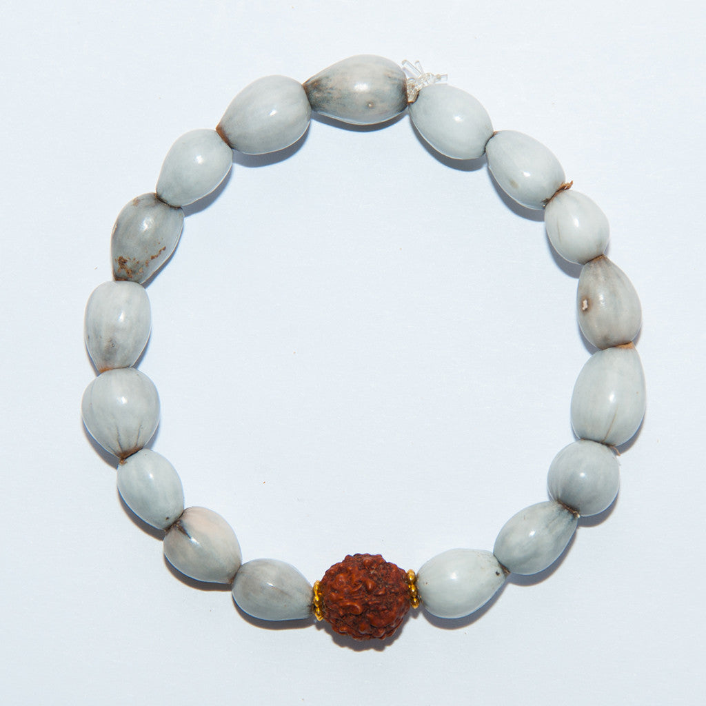 Blessing Bead Bracelet - Wooden Ball Gnarly Gold Blessing Bead Bracelet - Wooden Ball Gnarly Gold