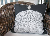 Diving Fish Coral Fish Throw Pillow