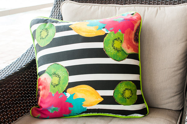 Multi-Fruit Throw Pillow