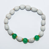 Blessing Bead Bracelet - Agate Green Triple