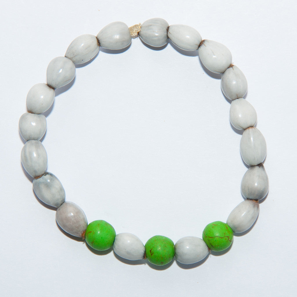 Blessing Bead Bracelet - Beads Green Triple
