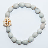 Blessing Bead Bracelet - Buddha Ivory