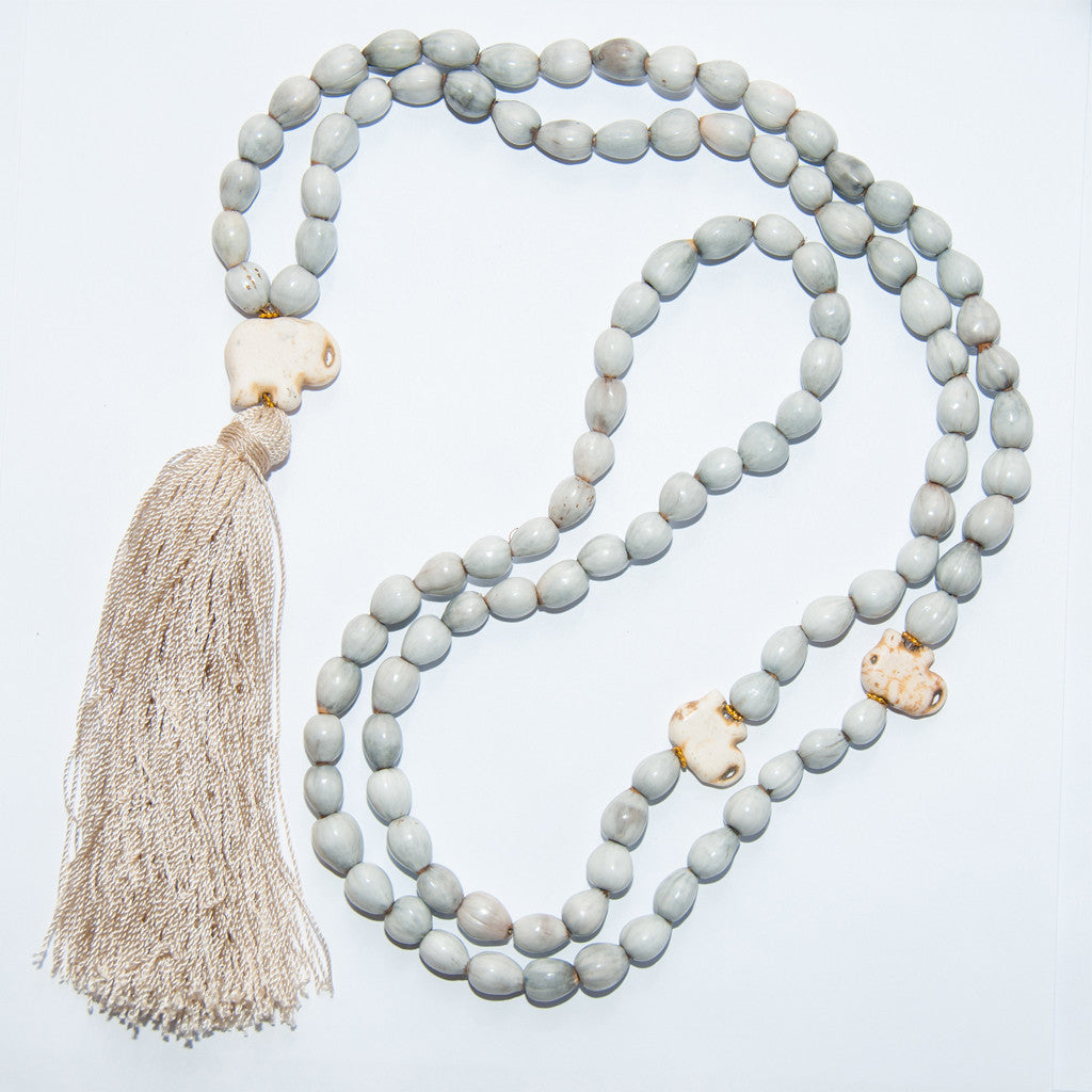Blessing Bead Necklace - Tassel Elephant