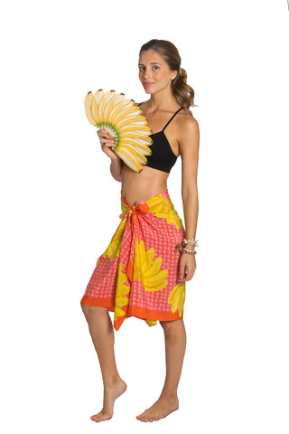 Sarong — Go Bananas Calypso Coral