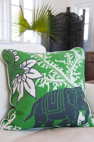 Lucky Elephant Decorative Throw Pillow