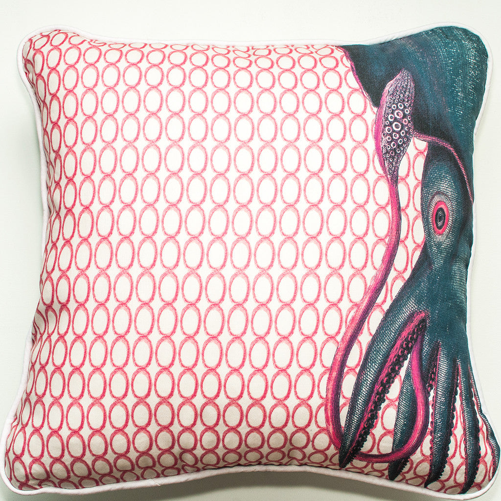 Squid Throw Pillow
